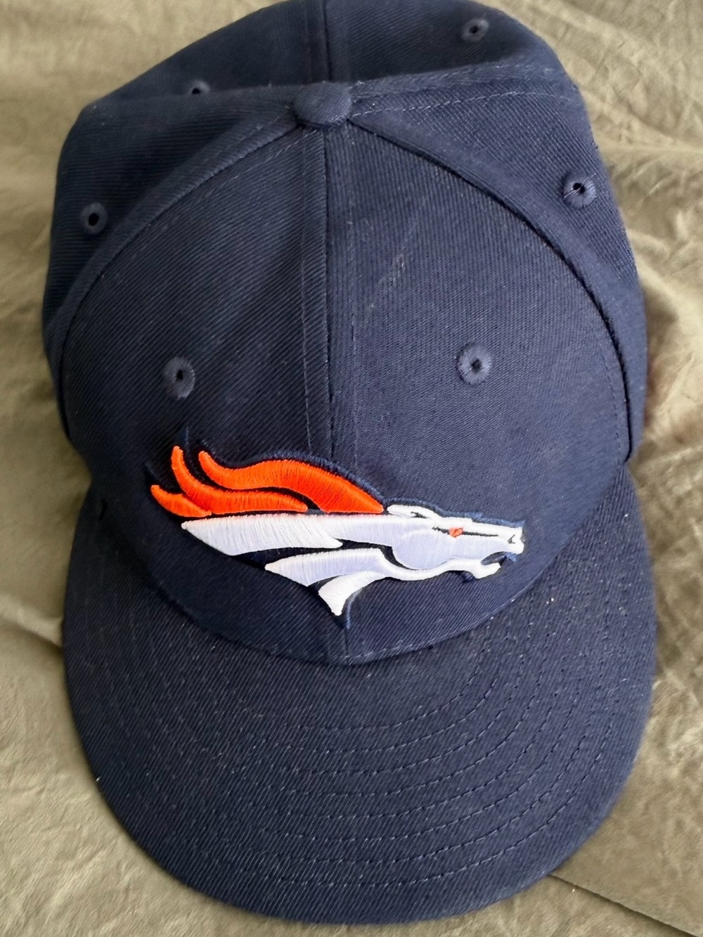 9fifty Navy Cap with Orange and White Logo